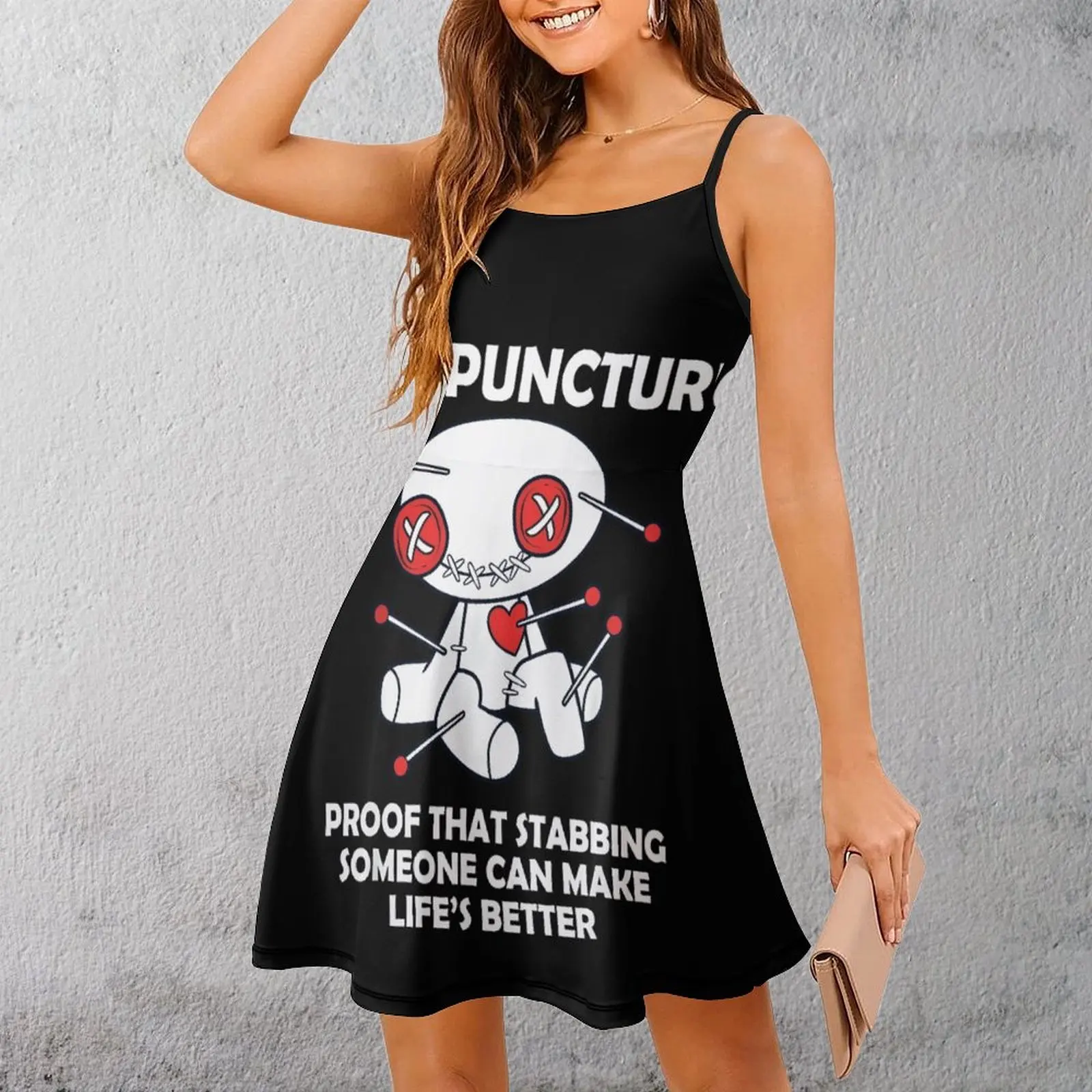 acupuntura-boneca-terapia-feminino-estilingue-vestido-humor-grafico-o-vestido-grafico-sexy-vestido-feminino-ferias