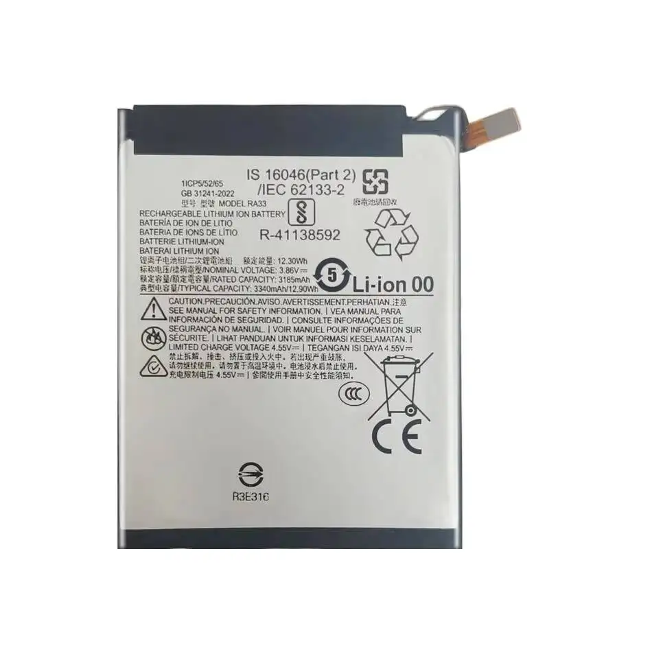 RA33 Stable Power Supply Mobile Phone Battery 3185mAh For Motorola Moto Razr 60
