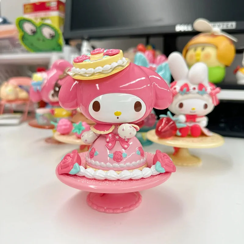 حقيقي Miniso صندوق أعمى بلدي ميلودي سلسلة شاي بعد الظهر زخرفة العصرية اللعب المرآب عدة نموذج سطح المكتب الحلي هدايا عيد الميلاد