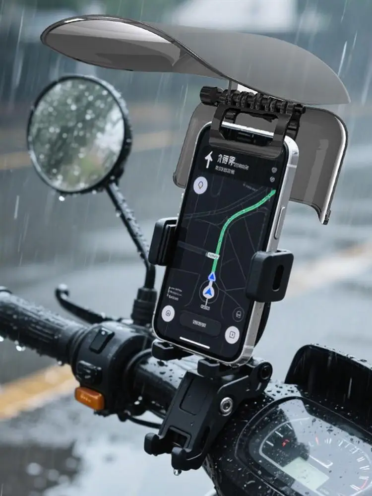 AliExpress NONE Phone Sun Shade Sunshade Rain Protection Anti-reflective Foldable Phone Visor  360-Degree Rotatable Bicycle Phone Bracket