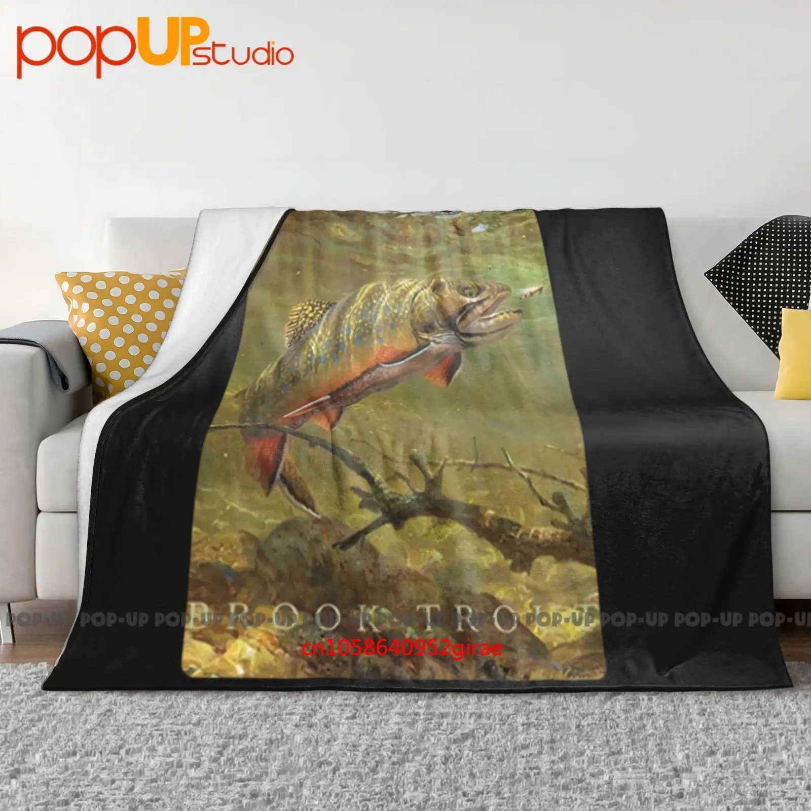 Wild Wings Brook Trout Manta ultrasuave Edredón Funda de sofá de invierno Fundas de cama