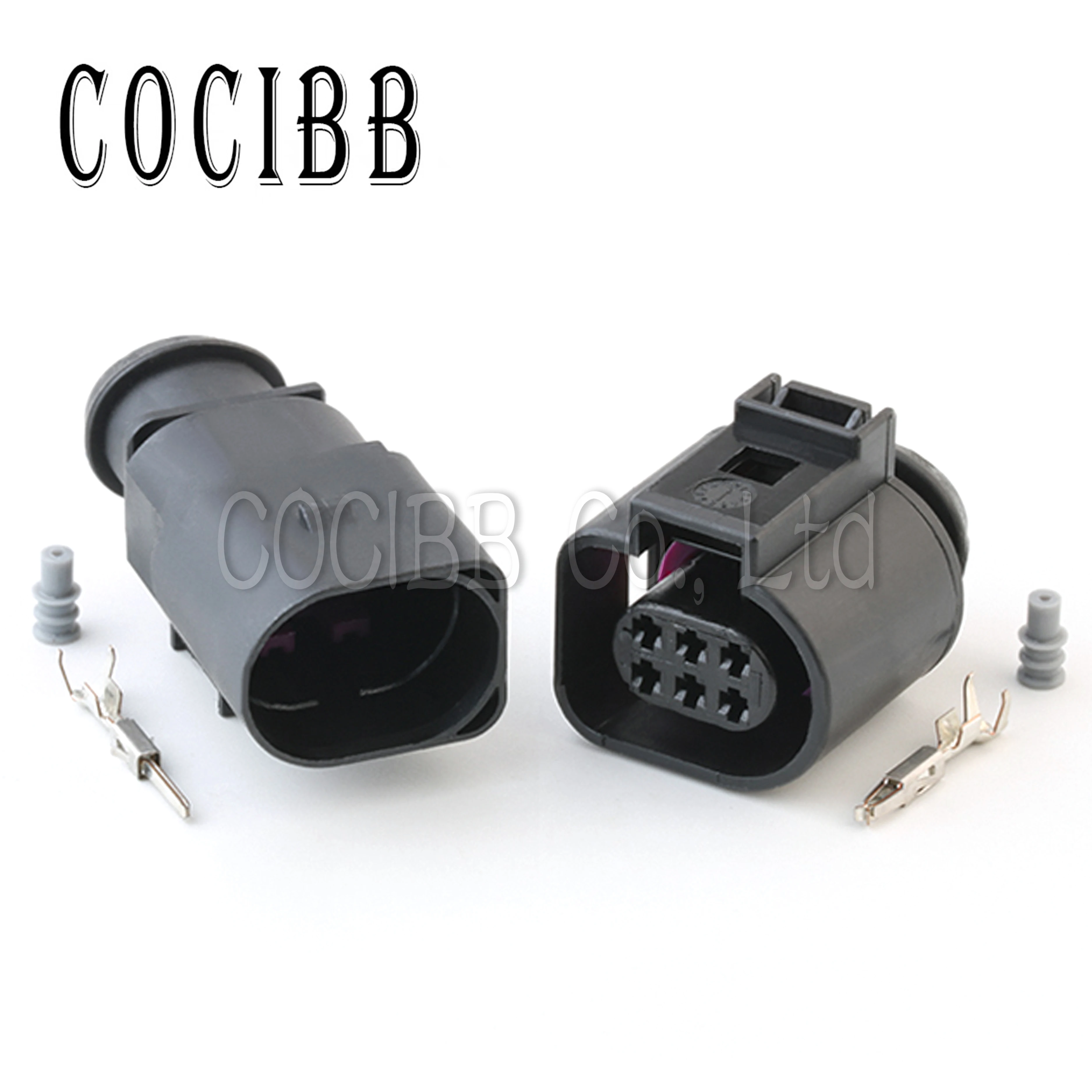 

1 Set 6 Pin 3B0973813 1J0973713 Auto Temp Sensor Plug Waterproof Electrical Wire 1.5 Male Female Connector For Truck Car