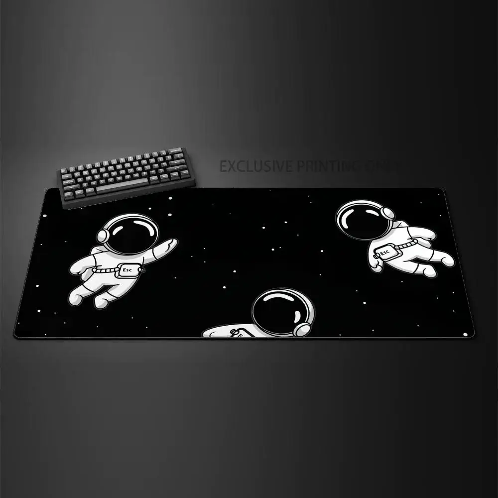 

Large Mousepad Cute Astronaut Mousepad 900x400 Space Keyboard Mat Desk Rug Design Office Pc Desk Mats Company Mouse Pad For Gift