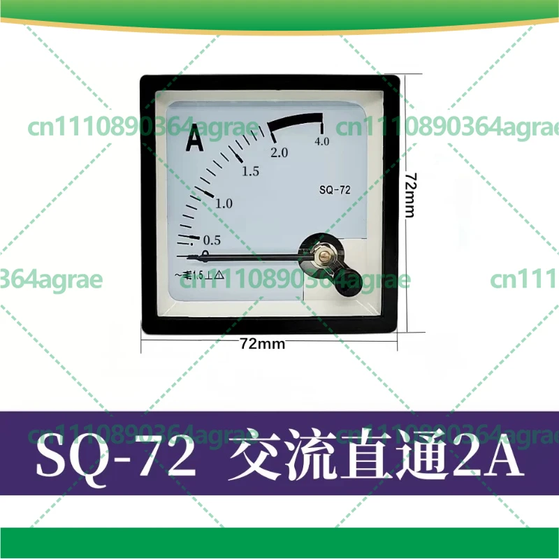 For SQ-72 Analog Overload Panel Meter CZ DH JY CP-72 Ammeter 100/5A AC DC Voltmeter Industrial Parts