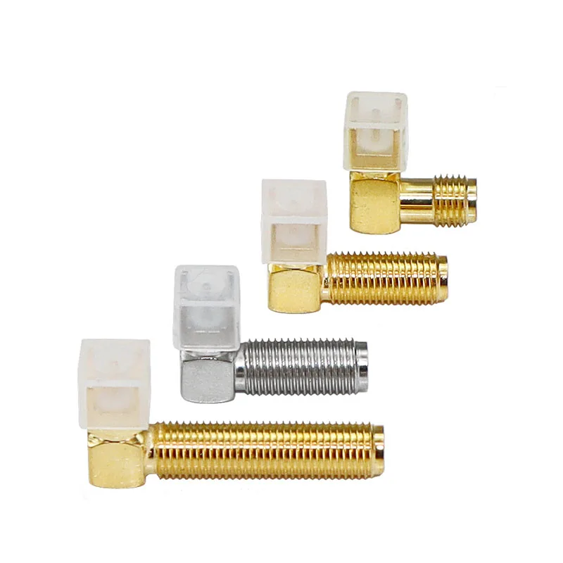 5PCS SMA Female Jack SMA-KE Plug Adapter Solder Edge PCB Straight Right angle Mount RF Copper Connector Plug Socket