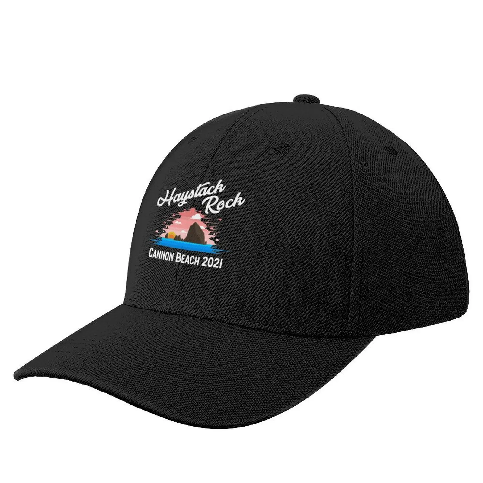 

Fun Haystack Rock Cannon Beach Vacation 2021 graphic Baseball Cap Golf Wear Military Cap Man Caps Women Men's