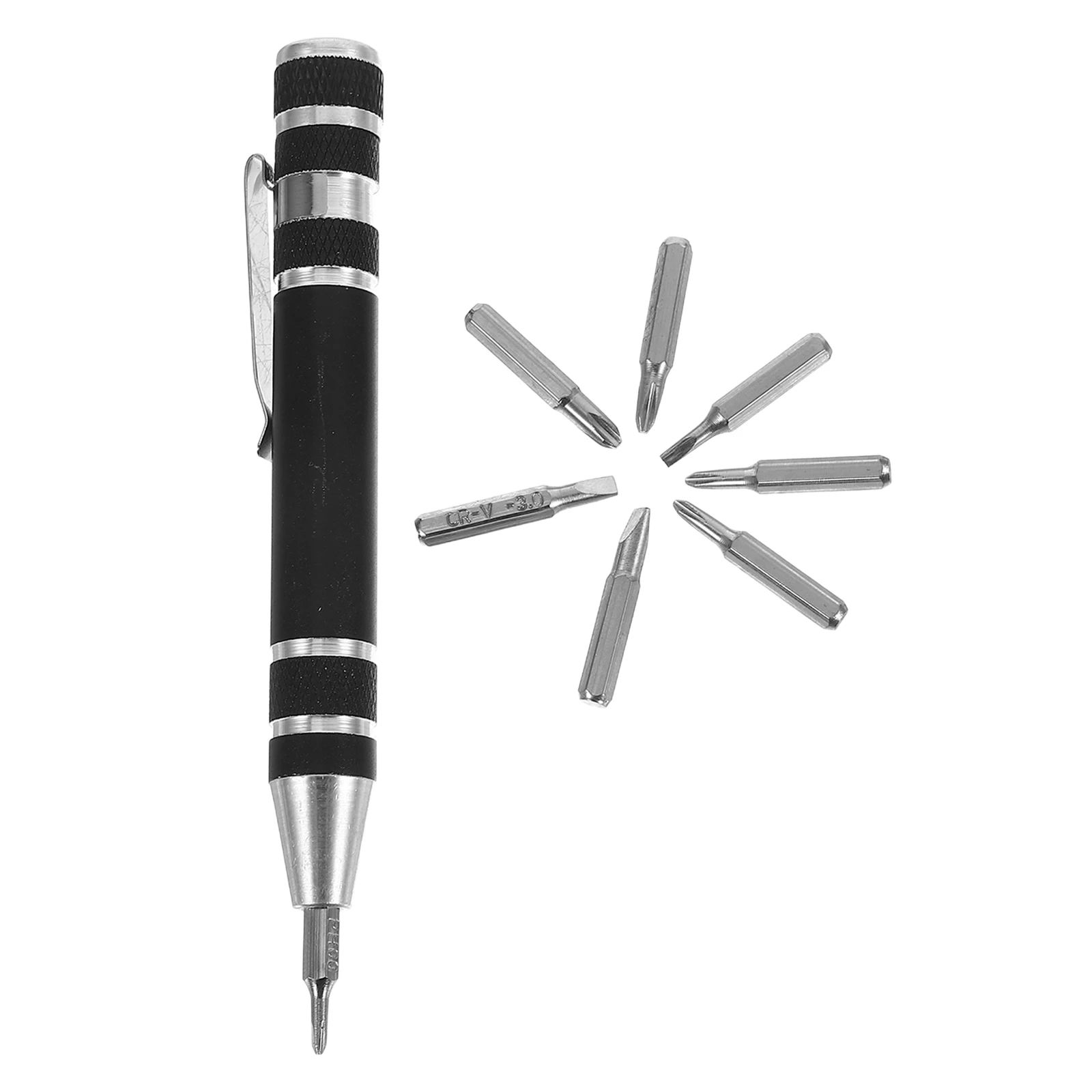 

8in1 Screwdriver Set Aluminum Compact Precision Home Repair Automotive Electronics Magnetic Pen Mini Tool