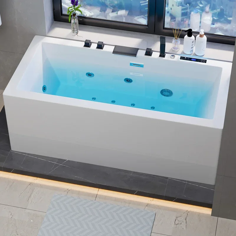 Surf bathtub constant temperature heating massage independent seamless integrated acrylic