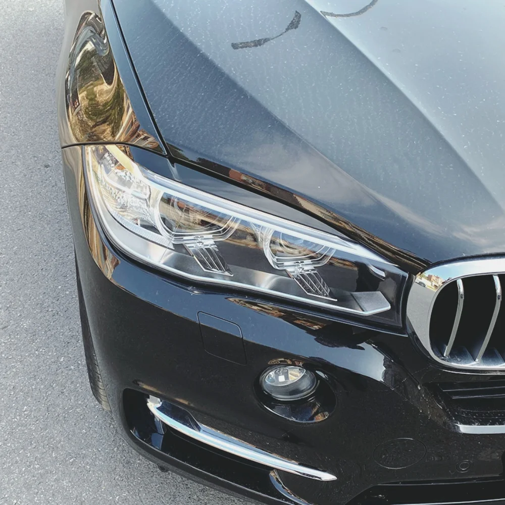 For BMW X5 X6 F15 F16 F85 X5M F86 X6M 2014-2019 Spoiler Splitter Eyebrow Eyelids Cover Trim Strip Body Aero Kit Tuning