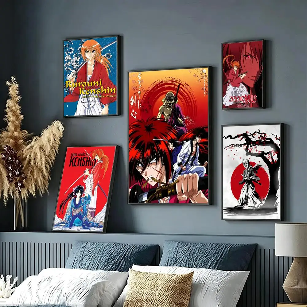 anime Rurouni Kenshin Poster HD Poster Sophisticated Modern Aesthetic Wall Art For Living Room Bedroom Office Cafe Decor
