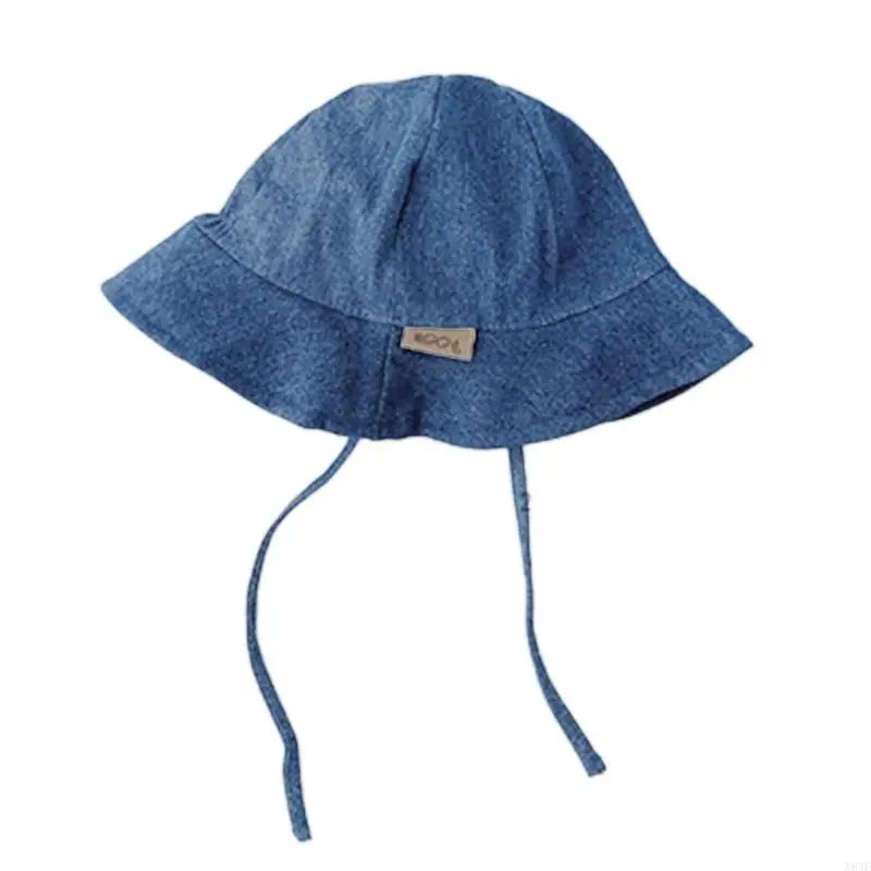 

N84E Trendy Outdoor Fun Baby Sun Hat Adjustable Strap Sun Hat Lightweight for Infants