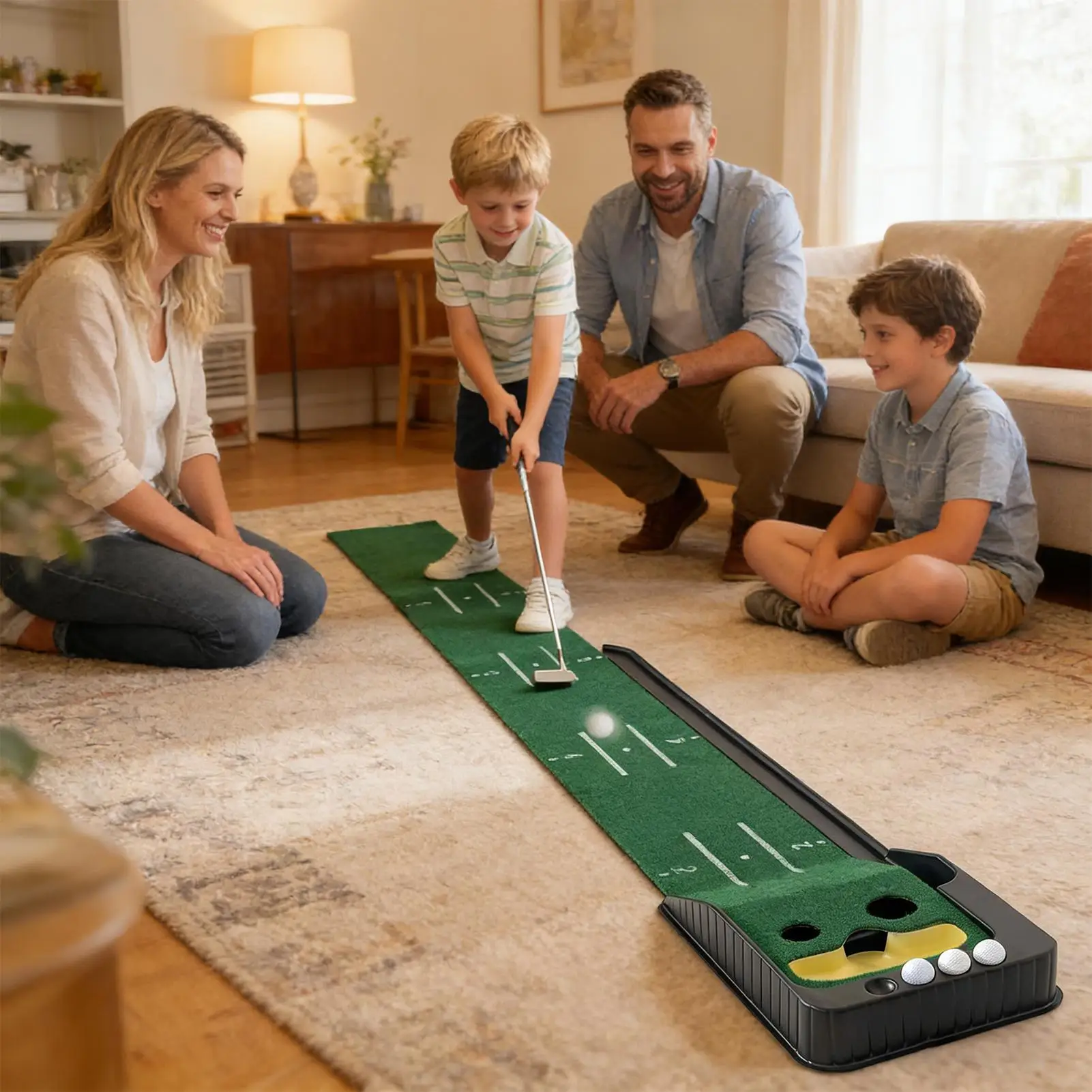 Golf Putting Mat Golf Practice Pad Green For Hitting Golfing Swing Mat For Backyard Office Garden Park Indoor Lawn Outdoor Home