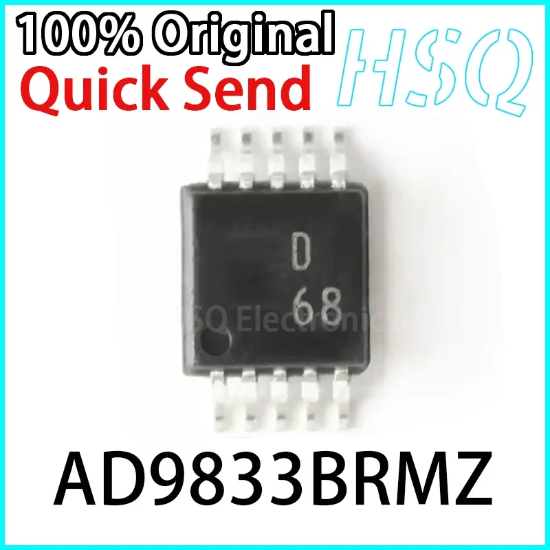 New Original AD9833BRMZ D68 SMT MSOP10 Programmable Waveform Generator Chip 1PCS