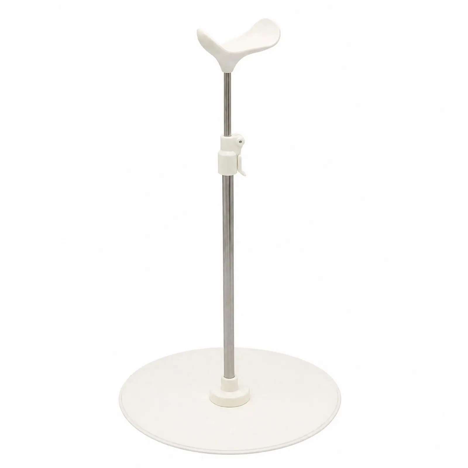 Adjustable Doll Stand Support Base for Display Holder with Waist Clamp and White Base for Photography Showcase