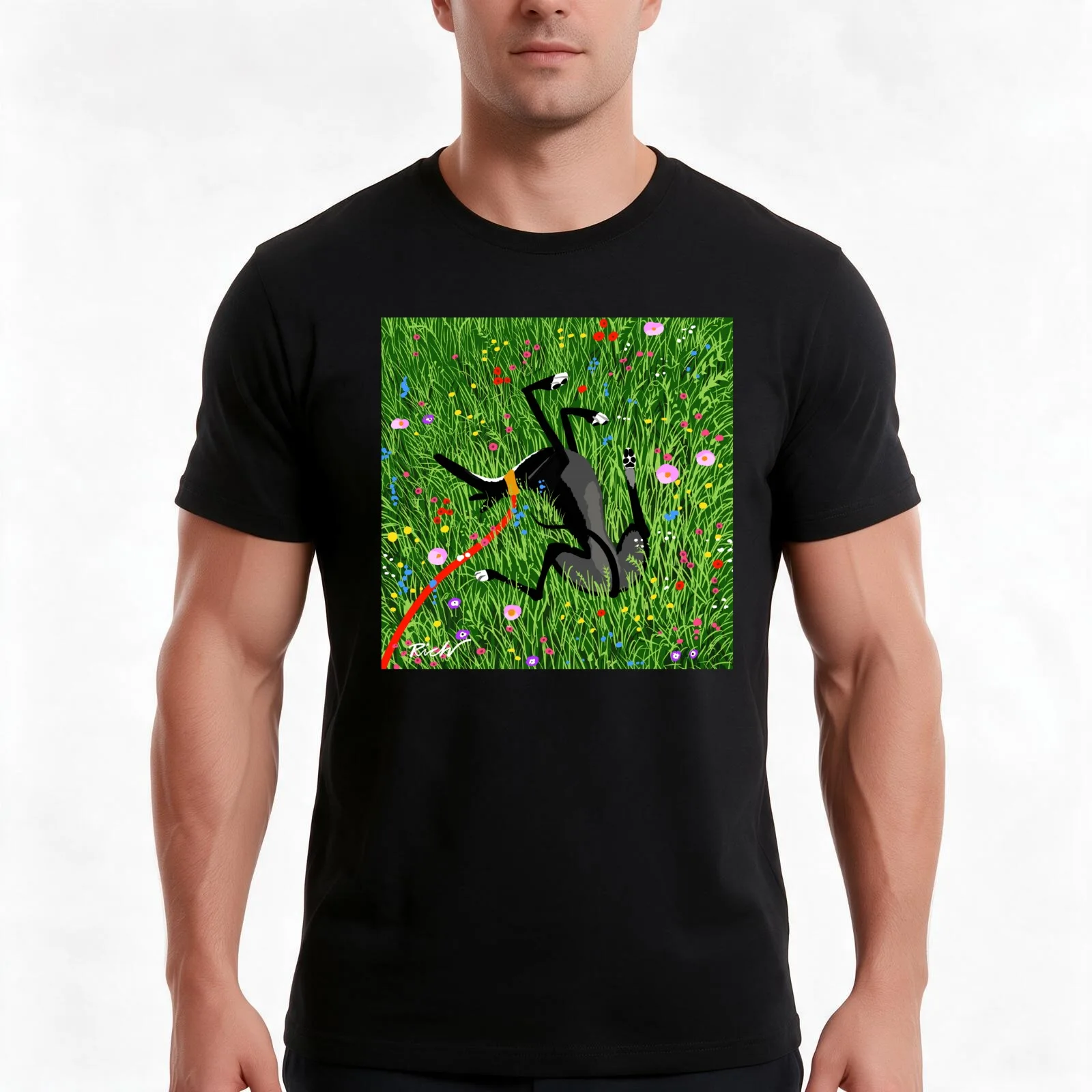 Roaching in the Wildflowers T-Shirt, Summer Casual Cotton Tee, Oversized Streetwear Tops, Vintage Graphic Print, 100% Cotton