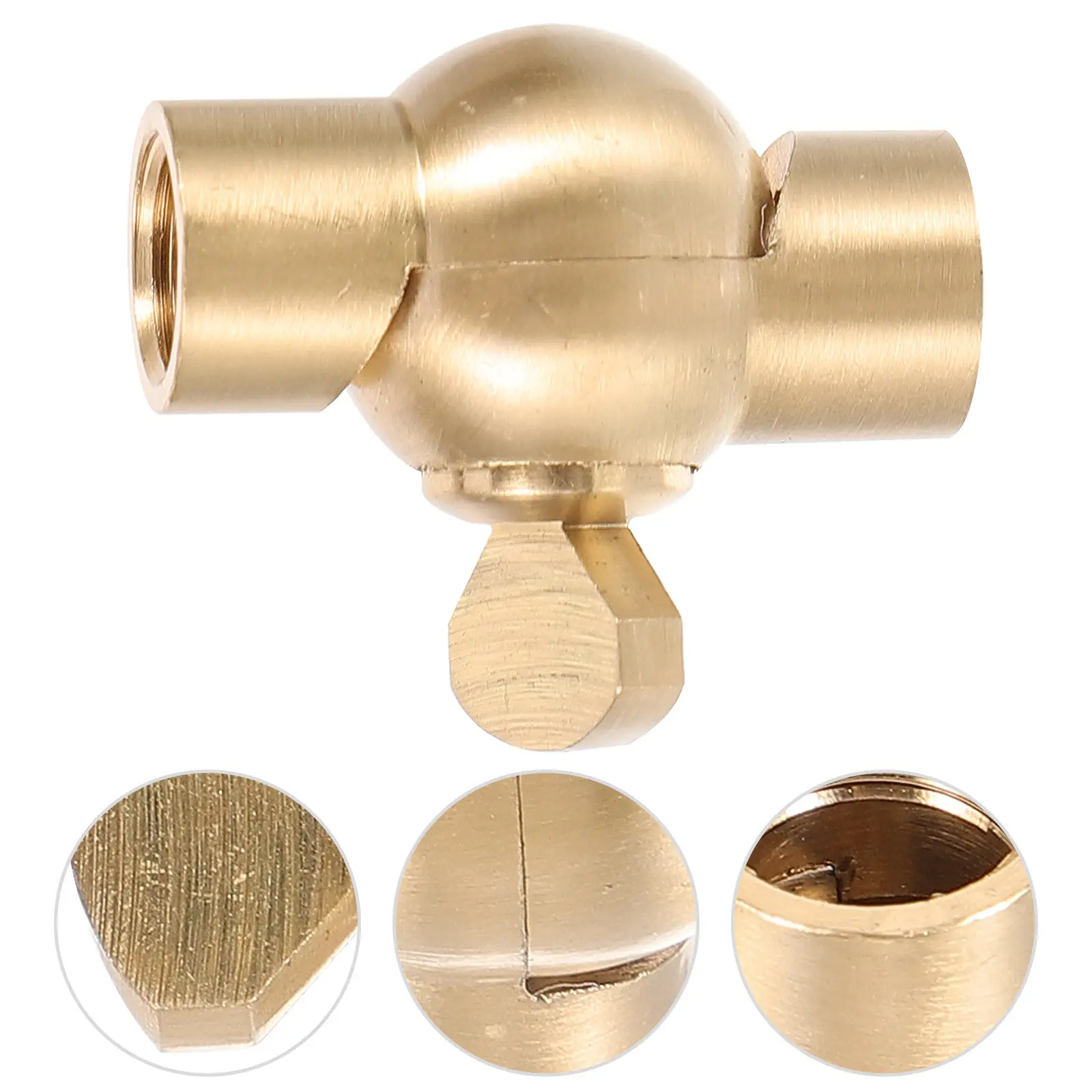 

Copper Lamp Adapter with 180-Degree Swivel Joint for Wall Sconces Pendant Lights Chandeliers Bathroom Ceiling Light Fixture