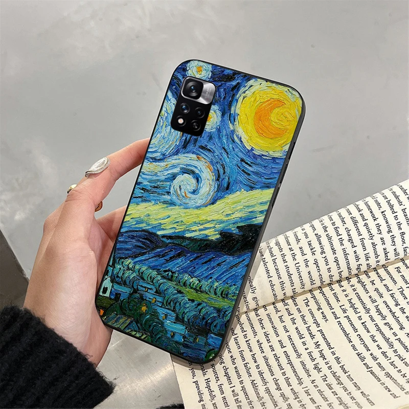 Van Gogh Starry Night Phone Case for Xiaomi Redmi note 13 12S 12 Pro 11S 11 10 Pro 10S Redmi 10 13C 9C 10C