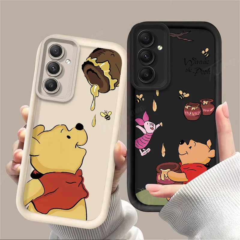 Disney Honey Winnie the Pooh Case for Samsung Galaxy A55 A35 A25 A15 A05 A05S A24 A13 A23 A12 A22 A32 A52 A52S A72 A11 Soft Capa