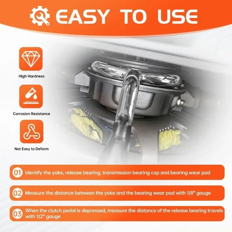 J0MA Accurate Truck Clutches Measuring Gauge Clutches Calibration for Professional Technicians & Automotive Repair Shop