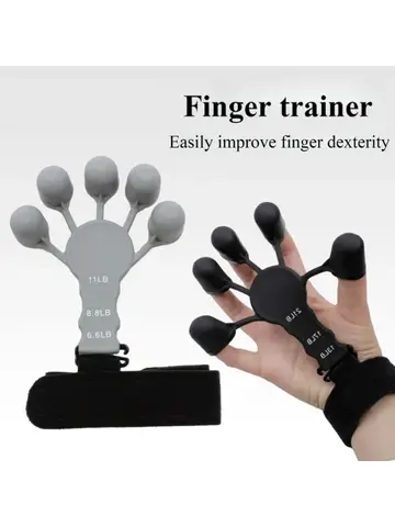 Silikongrepp Fingerövningssträckare Handstärkare Artritgrepptränare Handborste Expandergrepp Gymträning Fitness 10 best sales armträning - №7