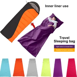 Portable Sleeping Bag Liner Outdoor Camping Hiking Hotel Single Liner Folding Lightweight Sleeping Bag Liner Sleeping Sack