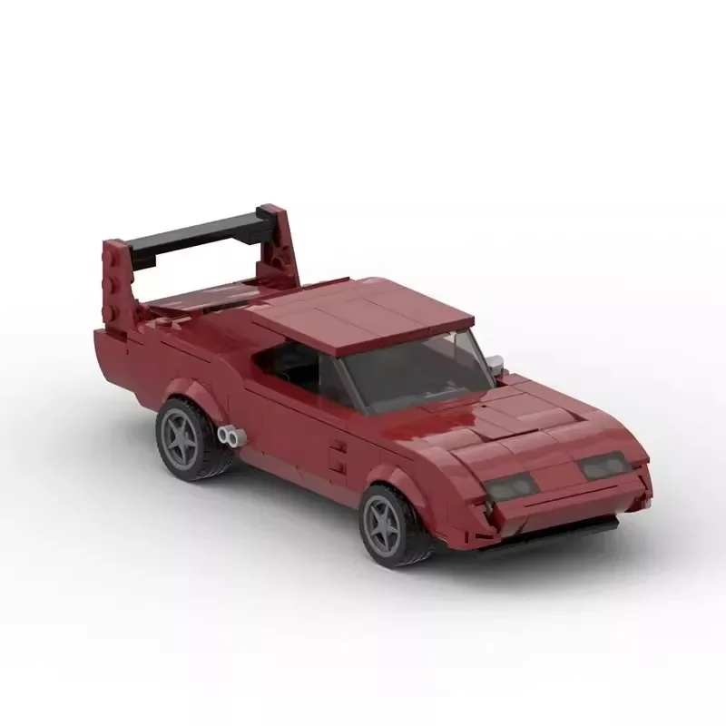 MOC Technical Car Dodge Charger Daytona Fast Furious City Racing Supercar Speed Vehicles Sets Building Blocks Kid Toys Gift view 3