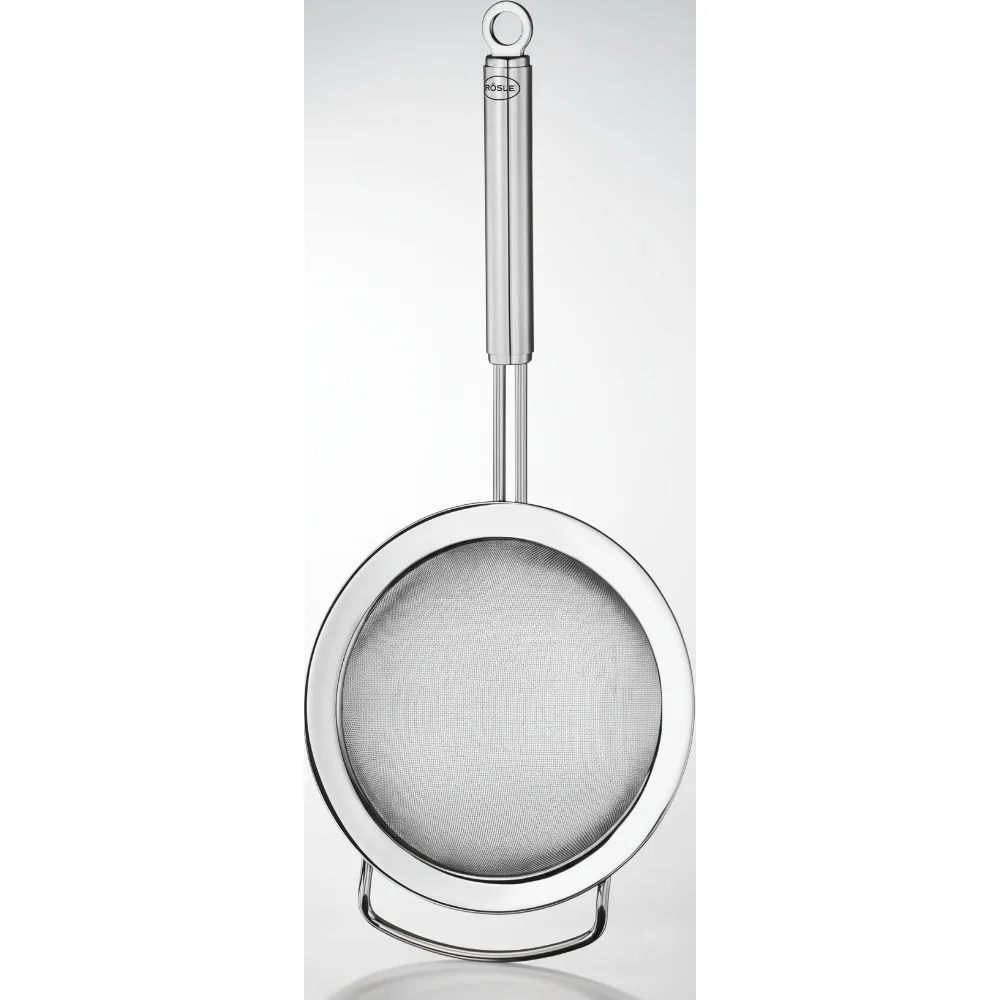 

Fine Mesh Kitchen Strainer, 4.7-inch Round Handle, Stainless Steel Sieve for Cooking & Baking, Durable & Easy Clean