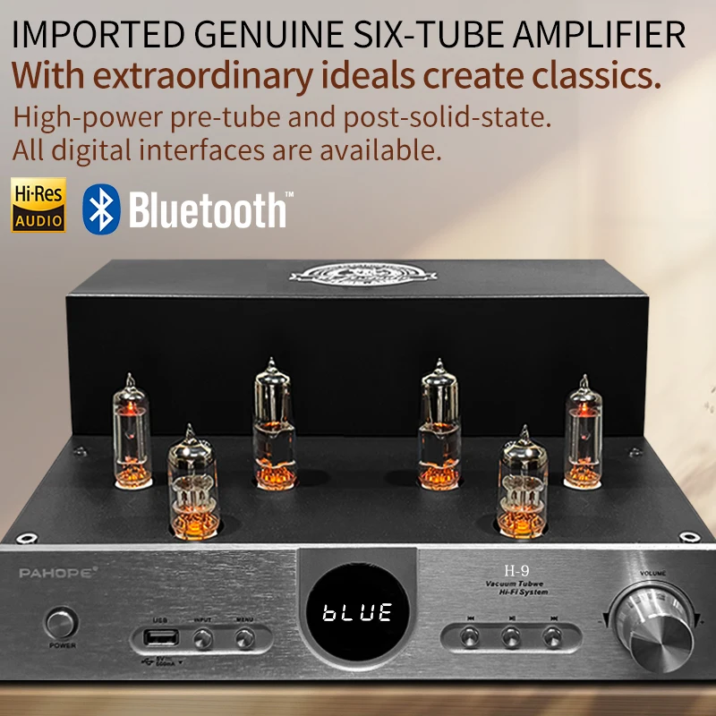 Multifunctional HIFI Audio Home TB High-power Triode Bass Vacuum Tube Amplifier With Coaxial Fiber Audio System