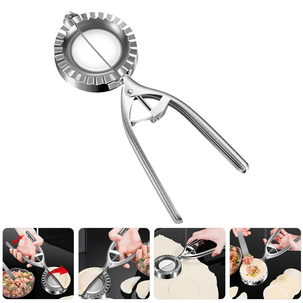 

Stainless Steel Dumpling Skin Mold Manual Maker Press Tool For Dumplings Compact Kitchen Gadget Easy Cleaning Portable