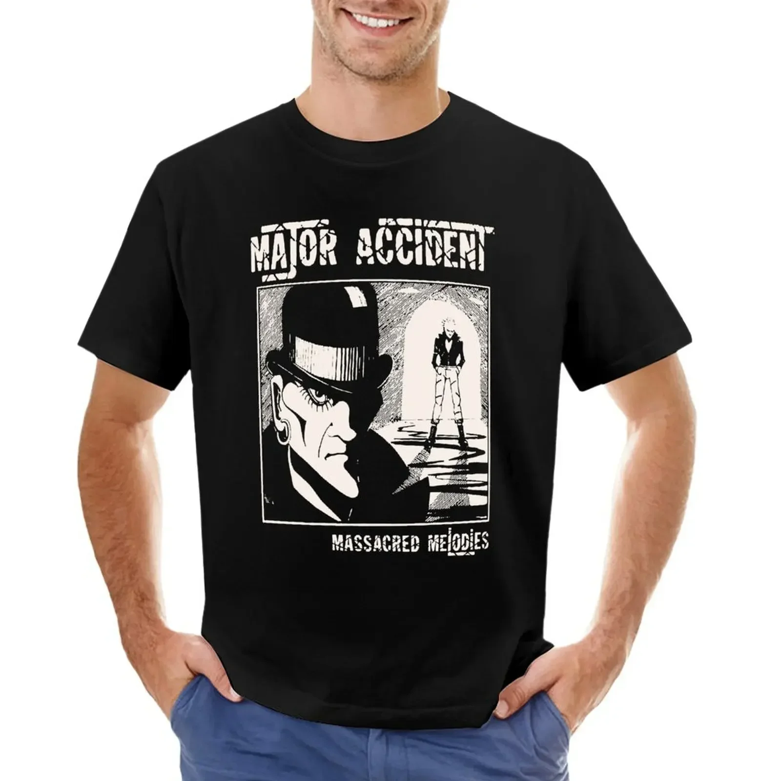 Graphic Major Accident Call Me T-shirt customizeds blacks mens graphic t-shirts hip hop