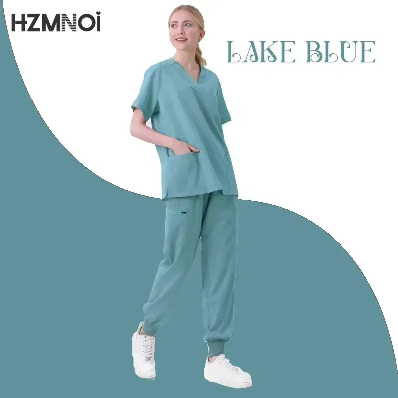 Women's Medical Uniforms Scrubs Surgical Nurse Set Clinical Nursing Clothes Aesthetic Pet Lab Coat Veterinaria Spa Accessories