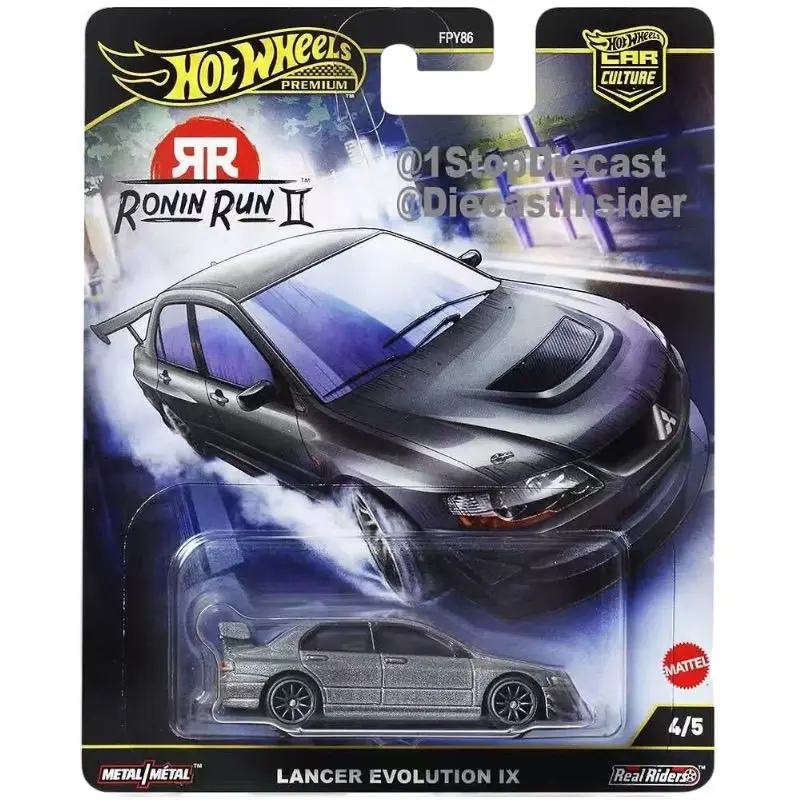 Originale 2025 Hot Wheels Modello di Auto RONIN RUN 2 Serie 1/64 Nissan Honda Civic Mazda Rx3 Collezione Modello In Lega Ornamento Regali
