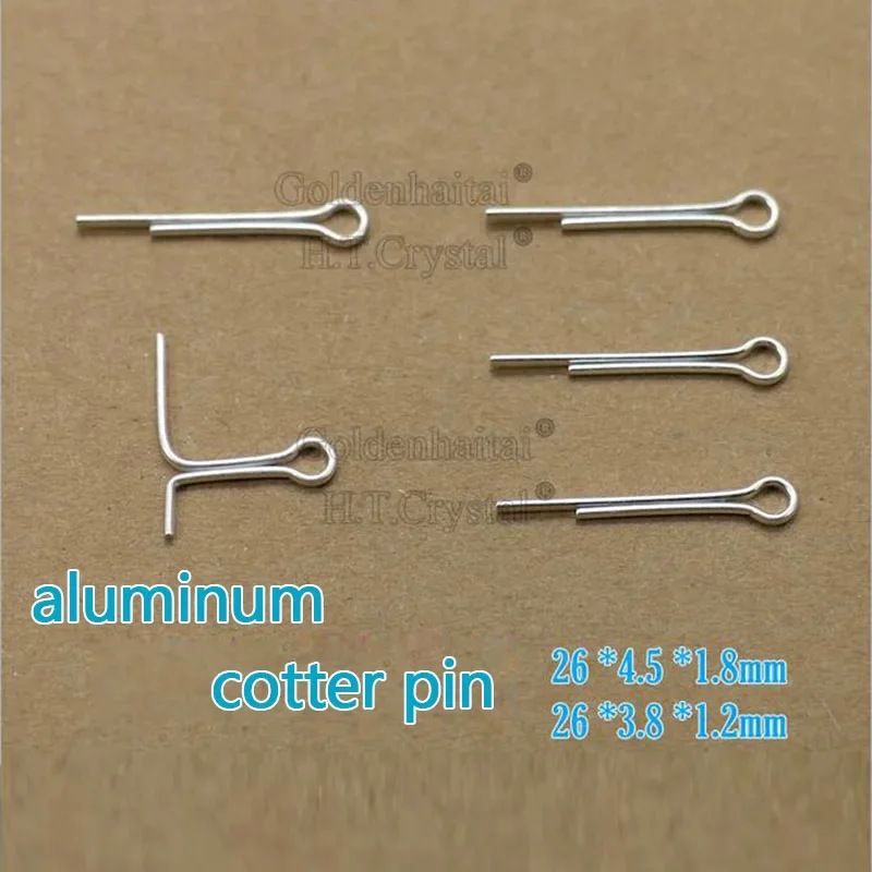 Crystal Chandelier Parts U-shaped Cotter Pin Connector Aluminum Split Copper Prism Metal Hook Beads Lamp Pendant Accessories