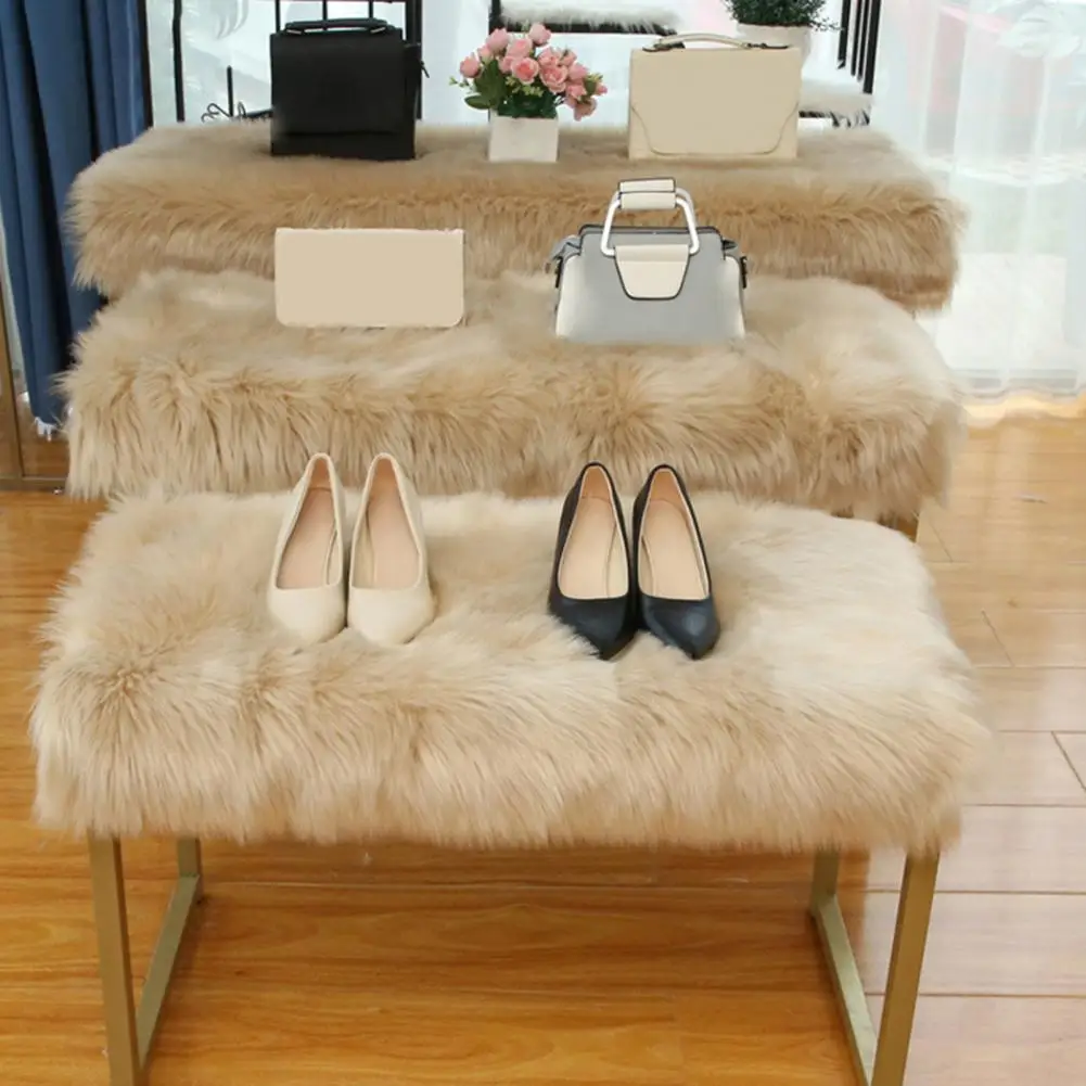 30/40/60 سنتيمتر ممسحة تطبيق واسع البوليستر فو الفراء جلد الغنم منطقة بسيطة البساط هالوين ترحيب مقاومة السجاد للمنزل #3