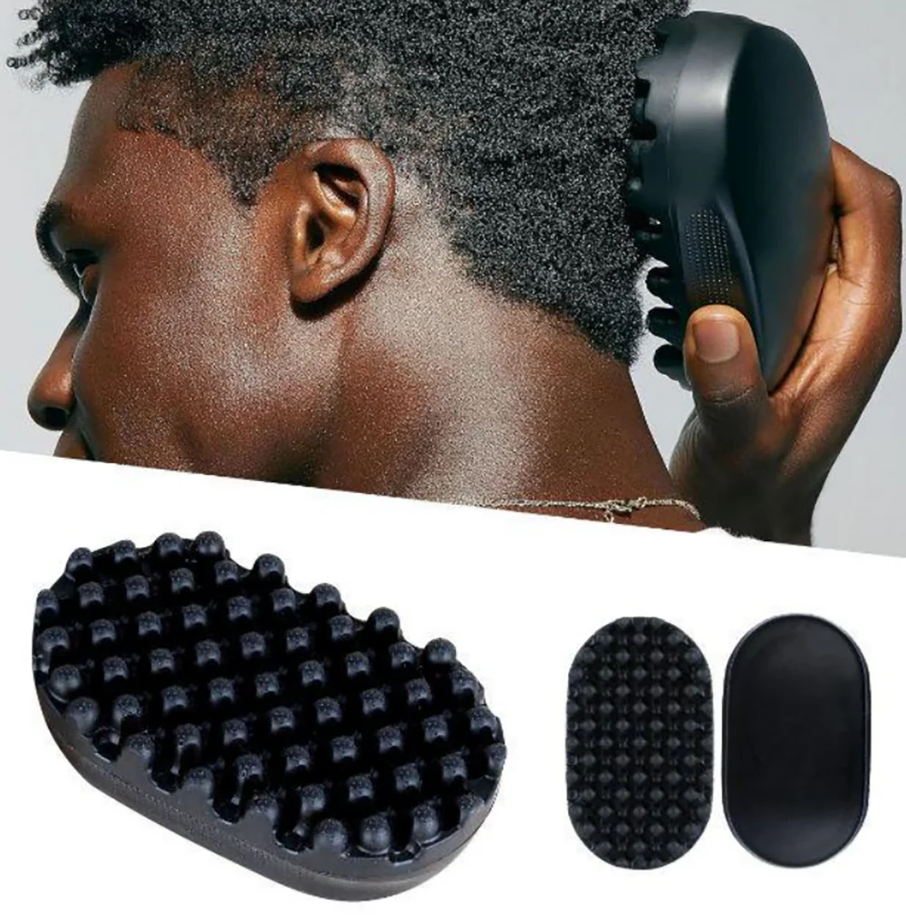 Professioneller Lockenhaar-Schwamm Twist-Bürste Magische Afrikanische Lockenbürste Dreadlock Natürliche Haarbürste Afro-Haarstyling-Werkzeug Salon – Detail 2