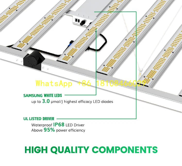 

r Plant Vertical Farming 0-10V Daisy Chain Grow LightNew Coming 800W Dimmable Full Spectrum Commercial LED Plant Light for Indoo