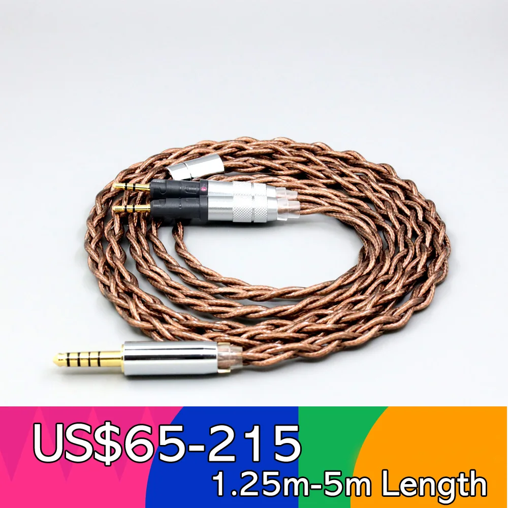 99% 24k Gold 7n Pure Silver Graphene Shield Earphone Cable For Audio-Technica ATH-R70X headphone LN008540