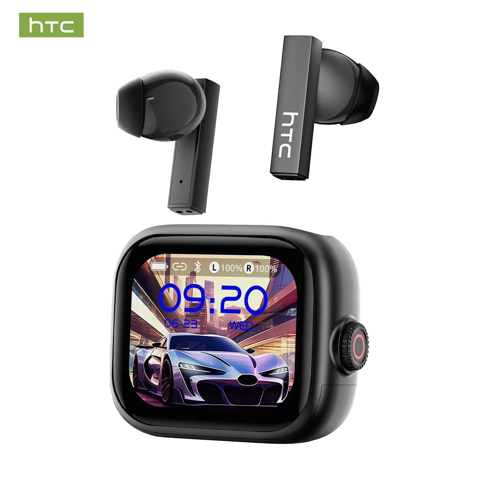 HTC NE40 TWS Bluetooth 6.0 AI Real-time vertaling ENC Ruisonderdrukking 48 uur speeltijd IPX5 Waterdicht LED-display Hi-Fi audio - afbeelding 2