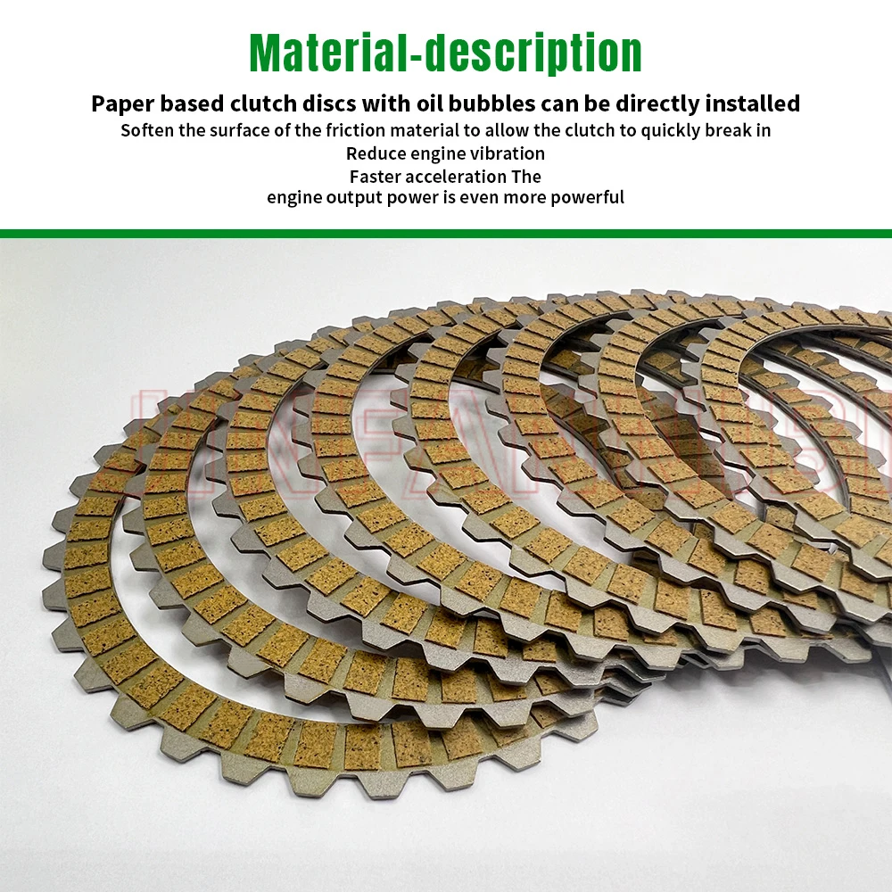 For Sportster 883 1200 XL883 XL1200 Dyna Low Rider Softail Clutch Friction Plates