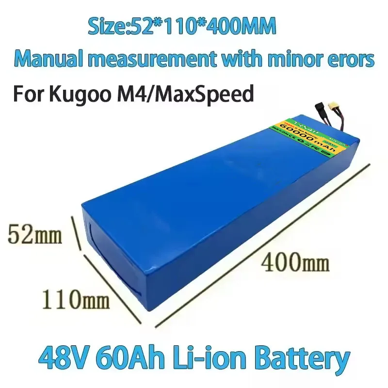 Batterie Lithium-ion 13S4P 48V 60Ah 2000watt 18650 Pour Batterie De Scooter Électrique Kugoo M4/M4Pro/ M5/M5Pro