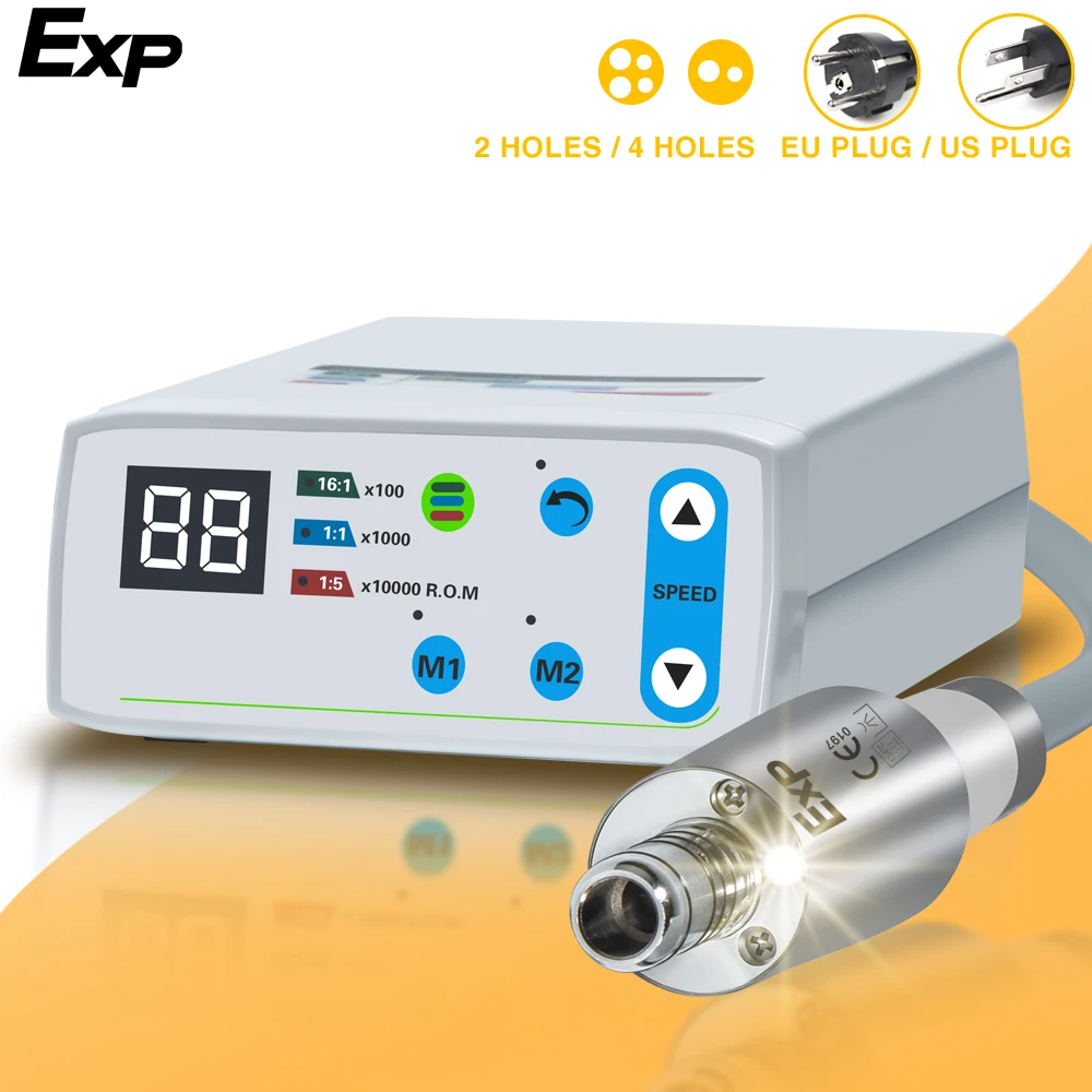 Dental Brushless Motor Internal Water Spray with LED ISO E-type Connector Electric Motor Laboratory Equipment Dentist Tools