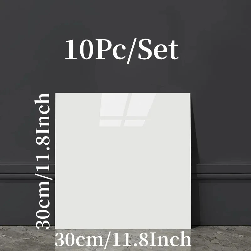 10pcs 벽 스티커 자기 접착제 타일 바닥 스티커 대리석 욕실 지상 벽지 방수 PVC 침실 거실 장식