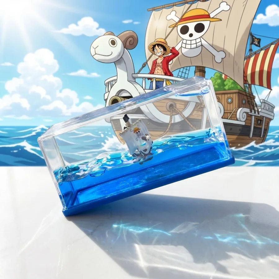 Figuras de Barco de One Piece: Luffy, Thousand Sunny, Going Merry, en Acrílico, para Decoración de Escritorio, Hogar, Juguete, Regalo