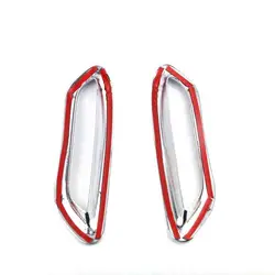Cubierta de luz antiniebla trasera cromada para Nissan Qashqai J11, accesorios de parachoques, 1 par de reemplazo, 2014-2017