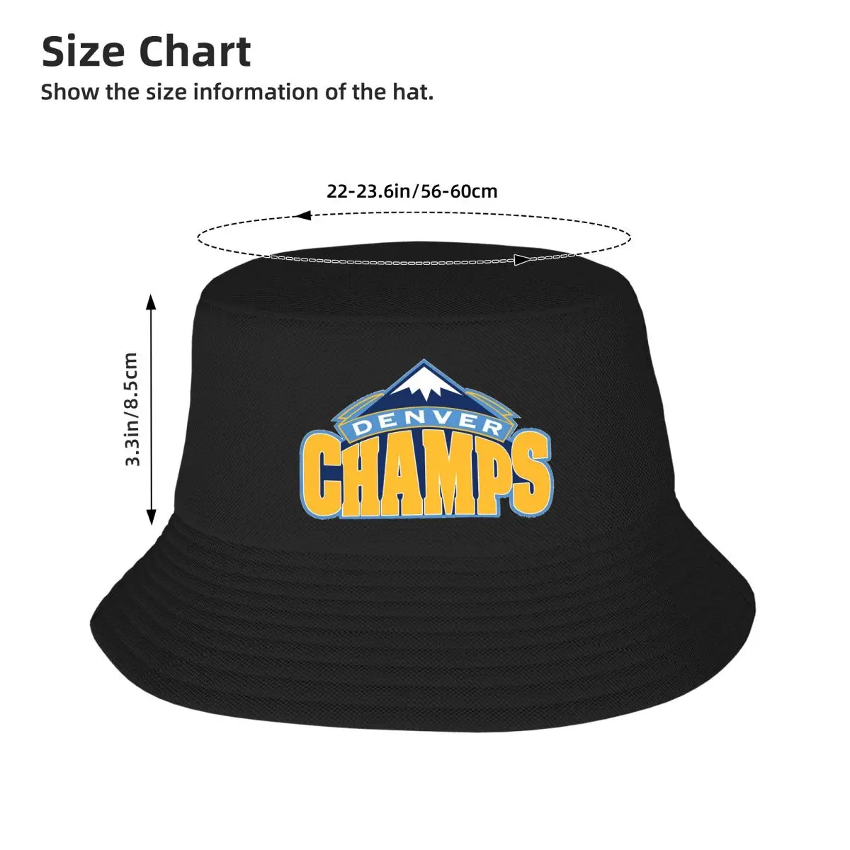 Denver Is Home Of The Champs Bucket Hat Panama For Man Woman Bob Hats Cool Fisherman Hats Summer Beach Fishing Unisex Caps