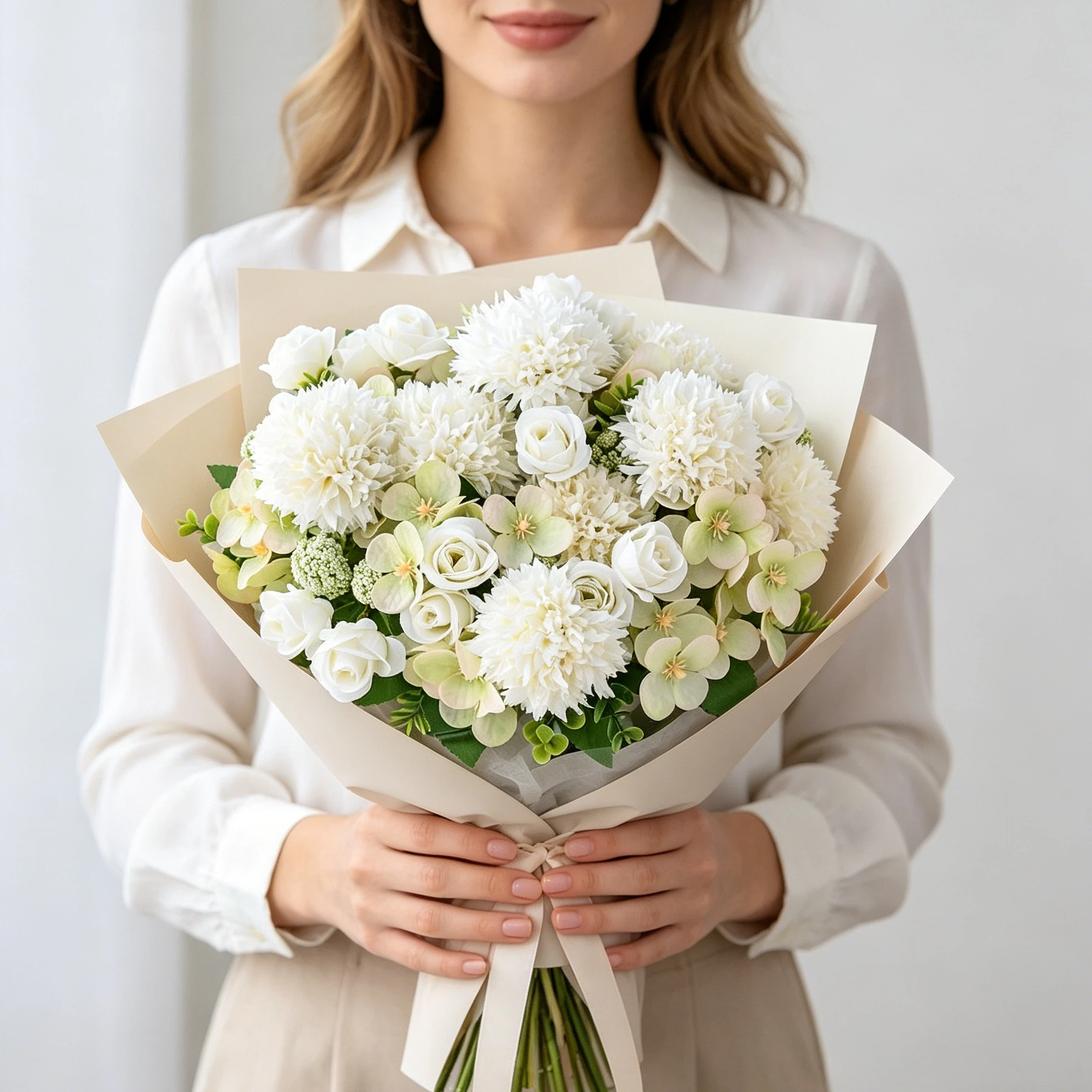 Künstliche Blumen aus Seide, Knospenförmige Chrysanthemen, Rosen für Festivals, Hochzeiten, Blumensträuße, Heimdekoration, DIY-Geschenke, Muttertag, Abschlussfeier