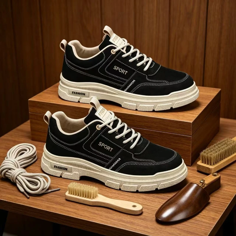 Men's shoes summer breathable new trend versatile casual board shoes men's low cut simple comfortable wear-resistant men's boots