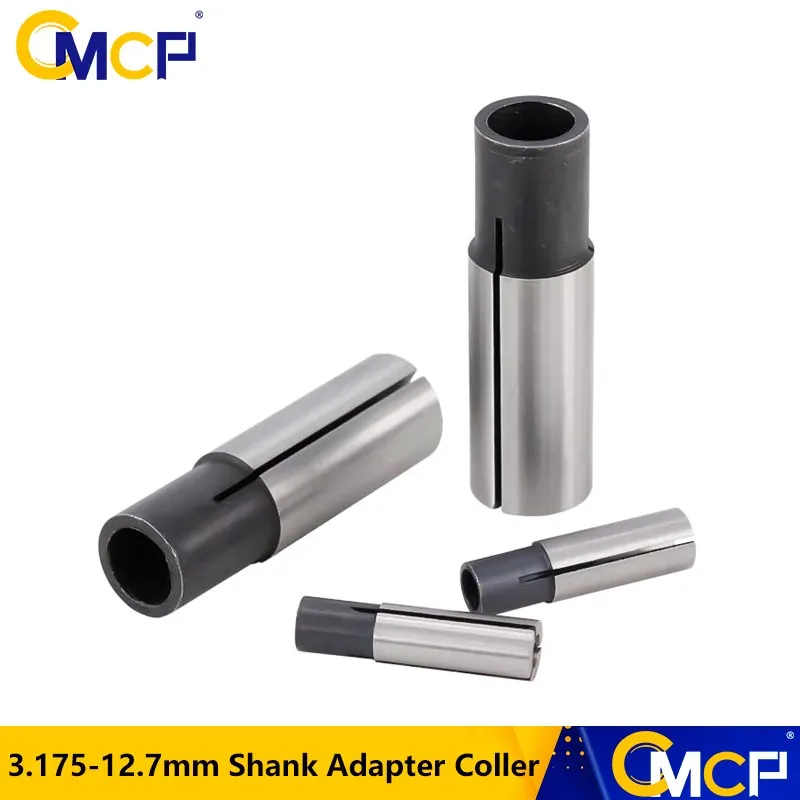 

1pc CNC Router Tool Adapter Collet For Engraving Machine 3.175mm 4mm 6mm 6.35mm 12.7mm Milling Cutter Transfer Adapter