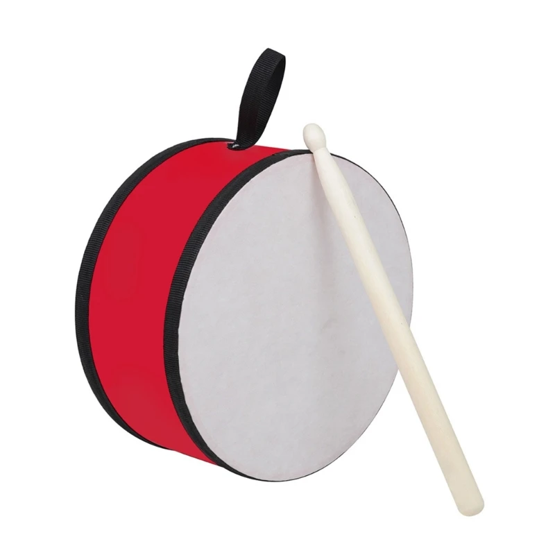 Y1UB Portable Orff Indian Drum with Drum Double Sided Wooden Hand Drum Tambourine Percussion Instrument Musical Toy