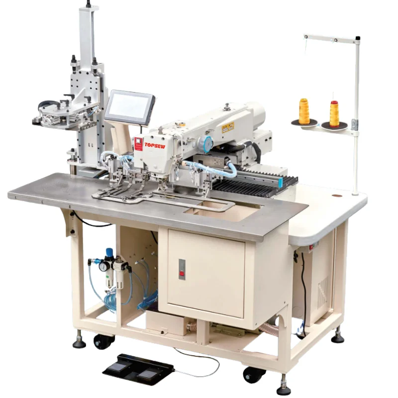 ATV&UTVAutomatic Programmable Single Needle Coin Pocket and Watch Pocket Setting Machine for Jeans and Garment Factories
